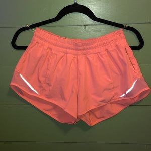 Lululemon Coral Hotty hot shorts